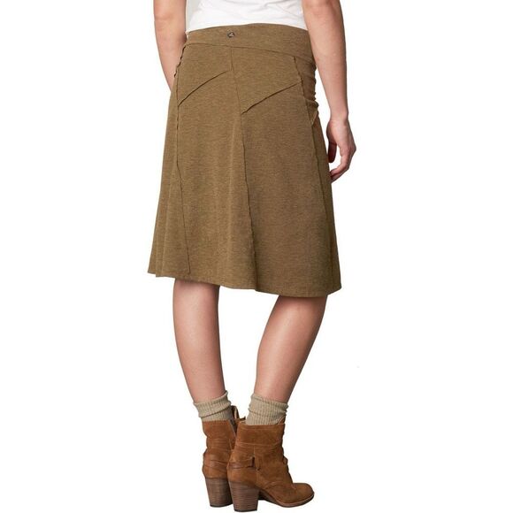 PRANA Women’s Heather Green Daphne Wool Blend A-Line Skirt Size Medium - Picture 1 of 5